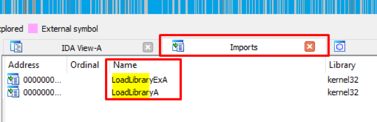 Identifying LoadLibrary