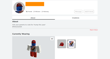 Hackers Are Spreading Trump Propaganda Through 'Roblox