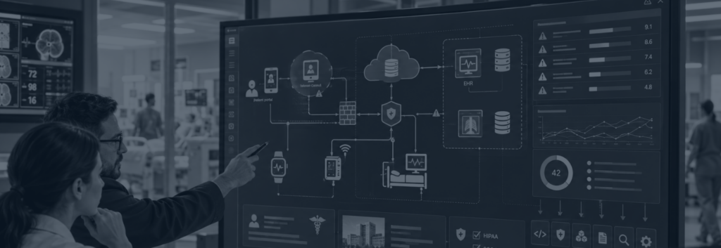 Most threat modeling platforms produce technical findings. Healthcare application security teams need something more specific: a documented, defensible risk assessment that connects those findings to protected health information, clinical impact, and the analysis HIPAA's Security Rule already requires them to maintain.